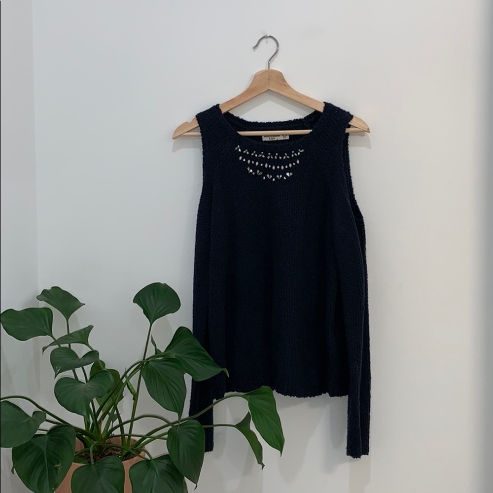 Abercrombie Kids cold shoulder sweater